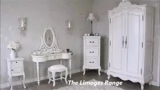 The Limoges Range - Parisian Inspired Antique Cream Ornate Bedroom Furniture