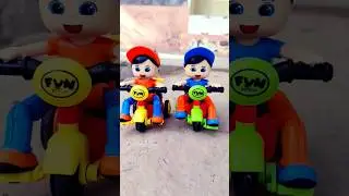 Cartoon Cyclists Toy Outdoor Cycling