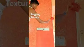 Asian Paints royale Play ragging texture design