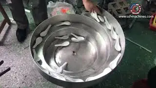 Spoon vibration sorting feeding bowl machine disposal spoon tool virbating plate bowl