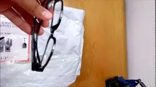 Unboxing LED Reading Glasses +2.5 Diopter Magnifier Currency Detect Function Eyeglass