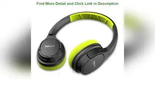 Best Promo Philips ActionFit SH402 Wireless Bluetooth Headphones, IPX4 Splash-Resistance, Up to 20