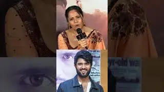 #anasuya Given Clarity Between Her And #vijaydevarakonda At #simbaa Trailer Launch #shorts #ytshorts