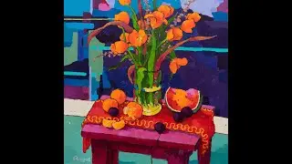 3 paintings based on one idea ( a loose triptych) - Angus Wilson