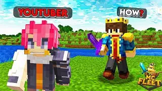 I Got Youtuber Rank In MCFLEET Server | I Become Richest Player In Mcfleet Server