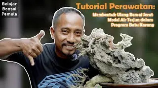 Membentuk Ulang Bonsai Serut Model Air Terjun dalam Program Batu Karang