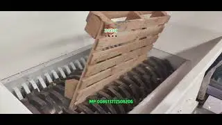 Dual 37kW Twin Shaft Shredder | Heavy Duty Industrial Shredder | Wood Pallet Shredder Machine