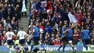 Guirado scores opening try after slick offloading! | RBS 6 Nations