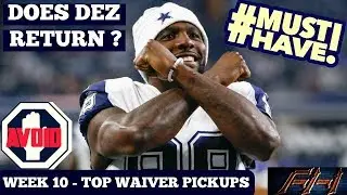 2018 Fantasy Football Advice  - Week 10 Top Waiver Wire Targets - Players To Target