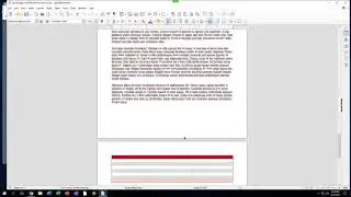 LibreOffice Writer Quick Video: Split table over two pages