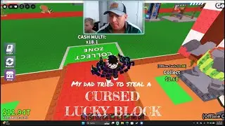 When my DAD stole a Lucky Block...