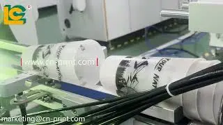 120AL plastic cup one color automatic UV screen printing machine