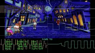 Monkey Island 1990   Scummbr 8 bit Chiptune Oscilloscope view PulsedSquere singal generator