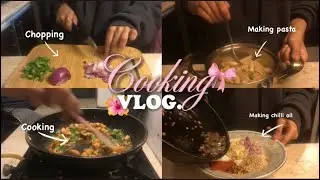My Signature Pasta Recipe🍝 || Restocking my chilli oil🌶 || Cooking👩‍🍳