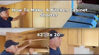 How To Make  A Kitchen Cabinet Shorter From 42