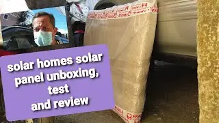 100w solarhomes solar panel unboxing, test, peak harvest and review