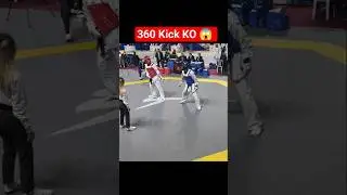 360 Kick knockout in Taekwondo Fight 💥🤯 #shorts