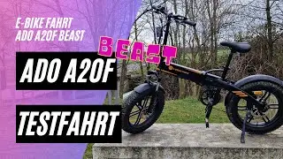 🚲 ADO A20F Beast 🚀 Testfahrt (36V; 14,5AH; 250W, 25/km/h) Fatbike, Straßenzugelassen