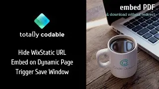Wix Dynamic Page - How to embed a PDF using Wix Code (PDF Database)