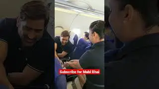 Ms Dhoni Cutest 💓 Reaction for Airhostess IndiGo Flight | Dhoni Playing Candy Crush Game