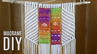 Modern Macramé Tapestry Wall Hanging Tutorial | Home Decor Idea