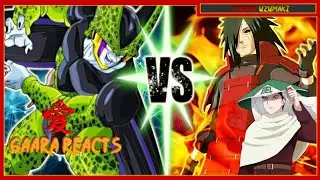 Gaara Reacts To Perfect Cell Vs Madara Uchiha
