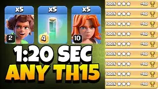 TH15 Root Rider Valkyrie Attack DESTROYS Every Base | Best TH15 Attack Strategy in Clash of Clans 🔥