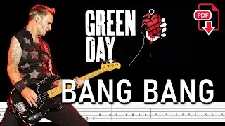 Green Day - Bang Bang (🔴Isolated Bass Tabs | Notation) @ChamisBass#chamisbass #greendaybass