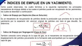 INDICES DE EMPUJE EN YACIMIENTOS PETROLEROS