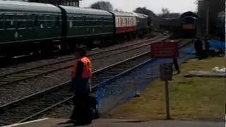 class 40 d335 comming into dereham mnr english electric weekend