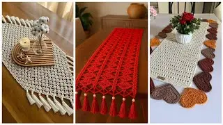 Beautiful Crochet Table Runner Designs | Crochet Table Mat Designs Ideas. 