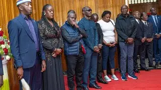 RAILA ODINGA BODY VIEWING AT PARLIAMENT BUILDING TODAY💔🥺SEE WHAT RAIS RUTO DID