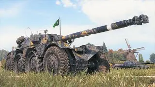 Panhard EBR 105 12K  Damage + Spot  World of Tanks,WoT tank battle