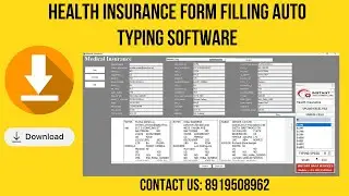 Health Insurance Form Filling Auto Typing Software For free