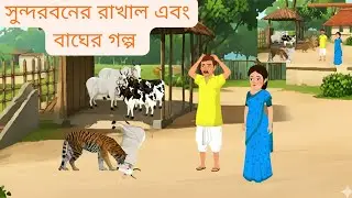 🐅 রাখাল ও বাঘের গল্প | বাংলা শিক্ষা মূলক গল্প | Bangla Moral Story | Village Cartoon Animation