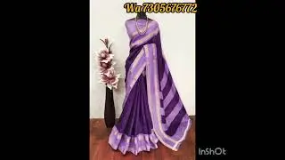 *New Collection*Checks Design Semi Kanchi Sarees*super demanding  inspired soft semi-silk saree 999/