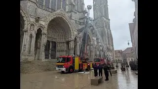 Fire at Chartres Cathedral !
