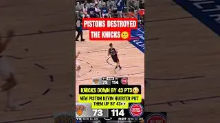 Knicks got SMOKED by the Pistons😭