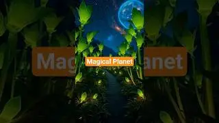 Discovering bioluminescent flora on a mysterious azure planet.