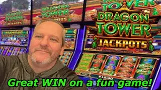 Dragon Tower Jackpots  Getting Lucky with Mr G! Hitting the BONUS quick for a nice win...