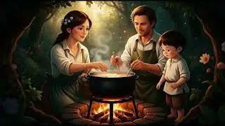 Inside a Magical Forest Kitchen | Ghibli-Style Cozy ASMR