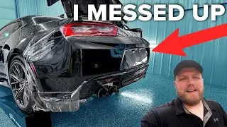 Исправляю свои ошибки &mdash; установка PPF на задний бампер Camaro ZL1