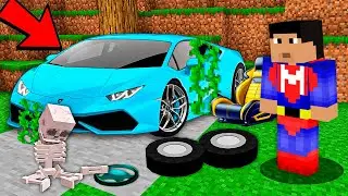 ENCONTRÉ UN DEPORTIVO ABANDONADO Y LO ARREGLÉ EN MINECRAFT TROLL 😱🔧