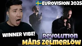 🇸🇪 Måns Zelmerlöw - Revolution | Melodifestivalen | EUROVISON SWEDEN 2025 | REACTION