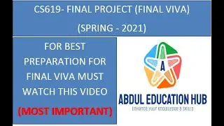 CS619 - FINAL PROJECT | FINAL VIVA | PRESENTATION ( SPRING 2021)