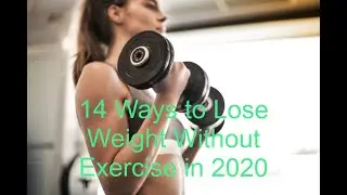 14 Ways to Lose Weight Without Exercise in 2020.