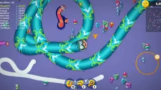 WormsZone gameplay io biggest snake Mobile game ।#wormszons#Snakegame#gamingVideo#Gaming
