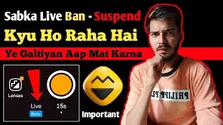 Sabka Live Ban / Suspends Kyu Ho Raha Hai MOJ App Par | How To Get Live Option On MOJ App 2022