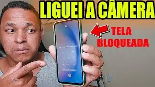 COMO LIGAR C&Acirc;MERA DO CELULAR COM A TELA TRAVADA !