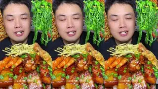 Satisfying Eating Show | He Enjoys Tender Braised Pork, Rich and Flavorful